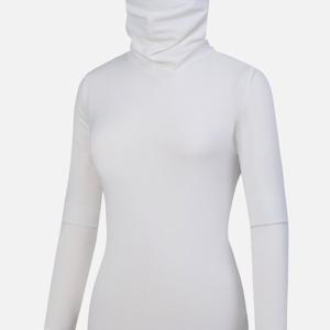 TEMU 여성 올인원 약기모 일체형 마스크넥 티셔츠 웜커버(W6WT20)