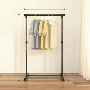 TEMU 접이식 헤비듀티 스탠딩 코트 랙 - 두꺼운 철관 통, 넓은 베이스, 공간절약형 곡선 디자인, 셔츠, 드레스, 코트용 - 블랙 옷걸이, 기숙사 & 침실용 강력한 의류 걸이대