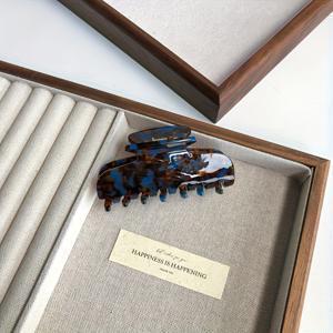 TEMU 여성을 위한 세련된 마블 패턴 아세테이트 헤어 클로 1개, 반머리 스타일을 위한 대형 직사각형 헤어 클립, 새로운 우아한 헤어 액세서리, 간편한 장식, 여성들을 위한 완벽한 생일 선물, 부활절, 크리스마스, 할로윈과 같은 휴일에 적합