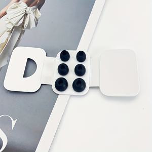 TEMU [3쌍] 에어팟 프로 & 에어팟 프로 2세대용 교체용 이어팁, 소음 감소 구멍 포함, 휴대용 보관함 제공 (S/M/L)