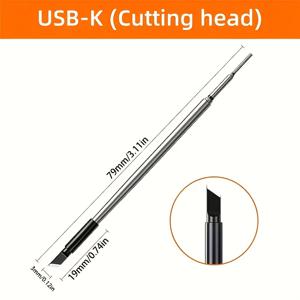 TEMU 블리브릭 호환 납땜 인두 팁 - 합금 교체용 팁, 둥근 헤드, 납땜, 탈납 및 수리용, 납땜 인두 액세서리 (배터리 미포함)