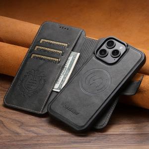 TEMU 휴대폰 케이스 - SUTENI 호환 무선 충전 휴대폰 케이스, 2-In-1 마그네틱 인조 가죽 지갑 홀더 (플립 커버 및 마그네틱 버클 스탠드 포함), 아이폰 17 Pro Max, 17 Air, 16, 15, 14, 13, 그리고 12 Pro Max Plus용 보호 케이스