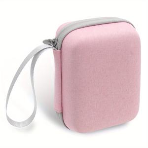 TEMU 이어버드, 케이블, 하드 드라이브용 듀얼 메쉬 파우치 & 안전 지퍼 클로저가 있는 EVA 하드 쉘 여행 케이스 - 휴대용 및 일상 사용을 위한 내구성 있는 경량 기술 정리함, 보호 수납 솔루션