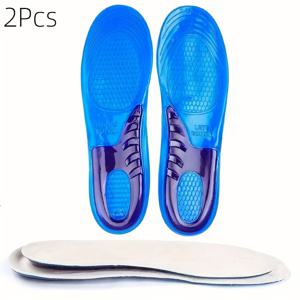 TEMU TPU 실리콘 스포츠 깔창 한 쌍 - 충격 흡수, 편안함, 통기성 쿠션, 러닝 및 스탠딩에 적합, 아치 지지 기능이 있는 운동화
