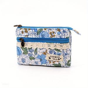 TEMU 여성을 위한 귀여운 시골 스타일의 작은 가방, 플로럴 패턴의 수제 제작, 다중 수납 공간이 있는 지퍼형 동전 지갑, 은행 카드, 운전면허증 및 ID 카드를 보관하기 위한 컴팩트한 미니 카드 홀더
