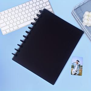 TEMU 크리에이티브 아이돌 앨범 폴더, 3인치 포토 카드 보관함, 180장 카드 수납 가능 K-POP 아이돌 북, 투명 플라스틱 미니 앨범