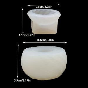 TEMU DNEJIU 레진 실리콘 몰드 - 회전형 나선형 뚜껑 & 이중층 쉘 디자인 크리스마스 수납병 DIY 핸드메이드 | 하트 컷아웃이 있는 캔들, 트러플 & 기프트용 사각통 제작기 재사용 가능한 논스틱 내구성 있는 실리콘 (전기 불필요) - 크리스마스볼/벨&캔들수납컵을 위한 비정형 원형 나선모양 몰드, 쉬운 탈착과 완벽한 핏, DIY공예와 홈데코에 적합