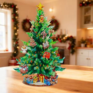 TEMU 겨울 테마 나무와 천사 팝업 카드 1개, 크리스마스 인사말을 위한 3D 디자인, 휴일 소원을, 감사 메시지, 봉투가 있는 빈 카드, 파티 초대장 및 축제 장식을 위한 적합한 제품