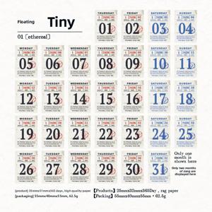 TEMU 빈티지 미니 달력 2026 귀여운 365일 달력 학교 사무용품 문구류 플래너 스케줄 메모지