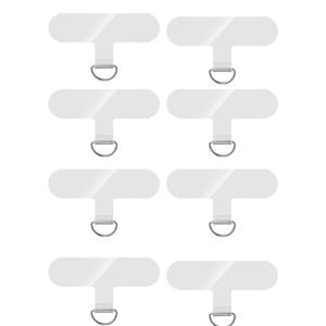 TEMU 8개 세트 범용 휴대폰 랜야드 카드 패드, 탈착식 나일론 휴대폰 분실 방지 끈, 투명 휴대폰 케이스 아이폰 시리즈 휴대폰 랜야드 교체 부품, 테더 라벨 액세서리
