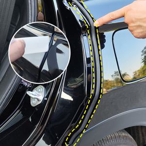 TEMU 차량용 도어 엣지 씰 스트립 - 2개입 120cm 블랙 고무 웨더스트립, 방수 및 방음 자동차 트림, 모든 차량용 씰 스트립