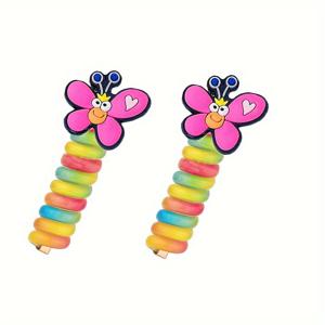 TEMU GUIJUI 여아용 나비 땋은 머리띠 2개 세트 | 귀여운 동물 패턴, 혼합 색상 레진, 사계절용, 데일리 & 캐주얼, 귀여운 동물 패턴, 혼합 색상 레진, 사계절용, 데일리 & 캐주얼