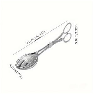 TEMU 중동 스타일 라운드형 멀티 기능 식품 집게 - 빵, 페이스트리, 그릴링, 서빙, 일상 요리에 완벽, 야외 피크닉 & 파티 필수 도우미!