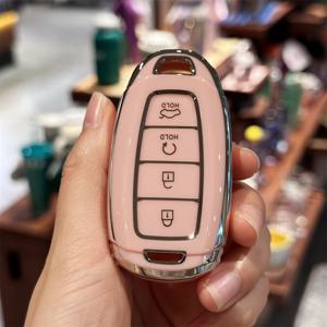 TEMU 현대 엘란트라 엘란트라 GT 코나 팔리세이드 베뉴 액세서리용 자동차 키 掻き 커버 키 케이스 커버, 4버튼
