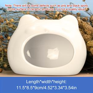 TEMU 1개 햄스터 서식지 하우스 - 냉각 세라믹 둥지 돔 지붕, 환기 및 달걀형 입구 터널 - 햄스터, 드워프 햄스터, 쥐용 소형 애완동물 케이지 액세서리 - 내구성 있는 케이지 장식 (조립 불필요)