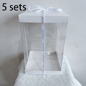 TEMU 5 세트 플라스틱 꽃 곰 선물 상자, 9.84인치, 곰 없음, 데이, 어머니의 날, 졸업, 추수 감사절, 할아버지 할머니의 날, 봄, 테이블 탑 사용, 장미 식물 유형, 전기 없음, 배터리 없음, 기념일, 생일, 곰 장식용