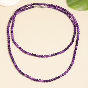 TEMU 천연 로돈아이트, 보라석, 라피스 라즐리 긴 목걸이. 이 목걸이는 다양한 스타일로 스타일링할 수 있으며, 긴 스웨터 체인 또는 더블 루프 초커로 사용할 수 있습니다. 패셔너블하며 유연합니다.