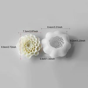 TEMU 캔들, 비누, 레진 & 석고용 3D 꽃무늬 실리콘 몰드 - 재사용 가능한 수제 공예 몰드, 복잡한 꽃 디자인 및 불규칙 형태 - 생일, 휴일에 완벽한 DIY 선물