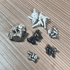 TEMU 30개 은회색 재봉틀 부품, 평면 베드 바늘 플레이트, 실, 압착 발바닥 나사, 바늘 나사, 나사 제거 튜브 및 재봉 도구 추가품