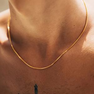 TEMU 18K 금도금 316L 스테인리스 스틸 목걸이 남녀 공용 - 간편하고 우아한 디자인, 내구성이 뛰어나고 퇴색 방지 체인, 일상복으로 적합, 아빠/남자친구/여자친구를 위한 다용도 선물, 패셔너블한 액세서리