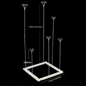 TEMU 1세트 다기능 데스크탑 풍선 홀더 6개 - 기념일, 결혼식, 생일, 어머니날 장식용 크로스 디자인 - 재사용 가능, 전기 불필요, 파티 풍선 장식에 완벽한 선택 (풍선 미포함), 크리스마스 추천