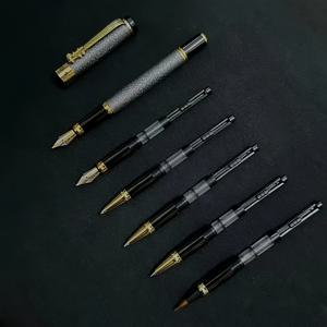 TEMU 다양한 굵기 필요에 맞는 브러시 닙 포함, 6종 사이즈 만년필 세트. 한 필기구로 여섯 가지 용도. 잉크 미포함