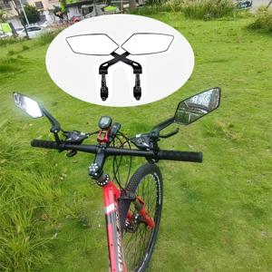 TEMU 2개 HD 자전거 미러 - 조절 가능한 후방 거울, 내구성 ABS 사각지대 안전 미러, 빠른 분리 및 쉬운 설치 (도로자전거, 산악자전거, 전기 스쿠터용) | 사이클링 액세서리