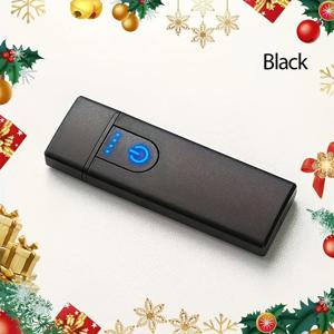TEMU PHFRQ-USB 충전식 라이터 - 다양한 색상으로 제공되는 휴대용 방풍 미니 전기 라이터, 파란색 전원 버튼과 주황색 불꽃이 특징이며, 캠핑, 여행, 남편과 형을 위한 선물, 캠핑 장비, 스타일리시한 라이터로 완벽합니다.