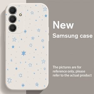 TEMU 휴대폰 케이스 - 휴대폰 케이스 - 블루 스타 폰 케이스 (삼성 갤럭시 S25, S24, S23, S22, S21, S20 및 다양한 A 시리즈 모델 포함). 커플을 위한 귀엽고 스타일리시한 보호 케이스, 11가지 다양한 휴일에 적합