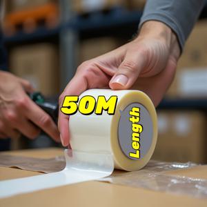 TEMU 50미터 롤, 5cm 폭, 고강도 백색 덕트 테이프 - 방수 고강도 접착제, DIY 집 꾸미기, 바닥재 설치, 파이프 밀봉용 | 강력한 접착력, 우수한 내구성, 매끄러운 표면에 사용하기 쉬움 | 다용도 건설용 테이프, 바닥 설치, 깔끔한 외관, 안정적인 접착력, 전문 시공업체용