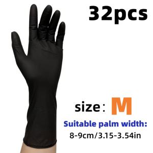 TEMU 12인치 니트릴 장갑 32개입, 터치스크린 호환, 가정 청소, 설거지, 주방 및 욕실 사용, 애완 동물 목욕, 페인팅, 미용, 재사용 가능, 휴일 선물로 완벽