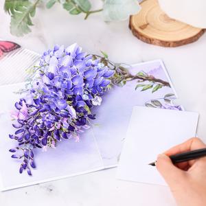 TEMU 1개 봄-여름 생일카드, 우아한 등나무 생일카드 손글씨 인사말과 봉투 포함, 남편, 아내, 남성, 여성, 선생님, 할머니, 동료, 친구, 동창을 위한 생일 선물, 3D 생일 인사카드, 사무용품, 생일파티 선물, 가을-겨울 선물, 집들이 카드, 인사카드, 축하카드