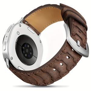 TEMU 레더 핸드메이드 스티치 시계 밴드, 삼성 8 (40mm/44mm 사이즈) 호환, 새로운 부드럽고 스타일리시하며 편리한 디자인, 8 클래식 46mm과도 호환 가능