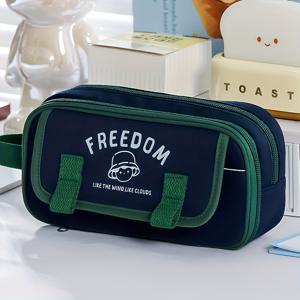 TEMU 신제품 필통, 대용량 문구함, 남녀공용 필통, 화장품 여행용 가방, 문구 정리함, 필통, 마커 케이스, 펜 홀더, 메이크업 파우치, 화장품 파우치, 책상 문구 정리함, 대용량 문구함, 화장품 가방, 사무실 및 학교 용품, 선물용