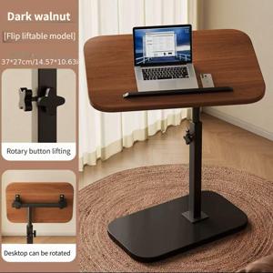 TEMU 360° 회전, 조절 가능한 소형 다기능 테이블 (커피 테이블 / 컴퓨터 책상 / 사이드 테이블 / 트레이), 침실 및 거실에 적합한 이동식 리프트 테이블