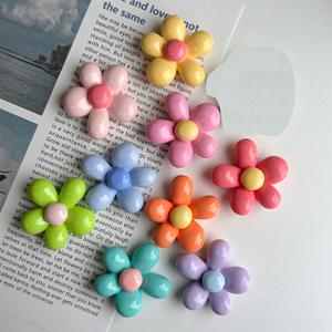 TEMU 9개 세트 컬러풀 냉장고 자석 - 귀여운 레진 장식품 (웃는 태양, 하트, 꽃, 풍선, 케이크, 과일, 숫자, 글자 & 동물) - 방 장식용 (타원형, 코어), 9개