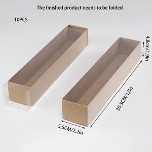 TEMU 투명 창이 있는 마카롱 상자 10개, 쿠키 상자, 초콜릿 코팅 딸기 상자, 초콜릿 상자, 웨딩 선물 파티 상자, 크리스마스 간식 상자, 발렌타인데이 및 이스터 선물 상자