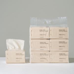TEMU 무표백 미용티슈 각티슈 250매 x 6팩 12팩 택