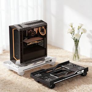 TEMU PC 본체를 바닥에서 보호해주는 이동식 본체받침대 바퀴 포함 사이즈 조절 가능 가정 사무실 추천