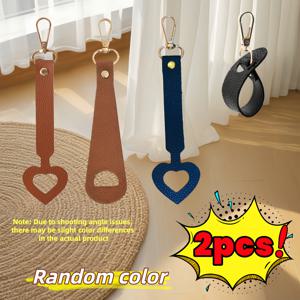 TEMU 여행용 휴대용 장갑 스카프 수납 버클 모자 클립 2개, 다기능 수하물 걸이 클립, PU 소재, 핸즈프리 편리한 수납 클립, 여행, 야외, 일상용으로 적합, 모자, 스카프, 안경, 우산을 걸어 핸즈프리로 걸 수 있는 스냅 단추 디자인