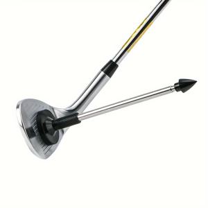 TEMU 1개 WOSOFE 골프 칩핑 어이머 강력 자석 - 3단 접이식 스윙 교정기, 칩 연습 및 훈련용 방향 지시기 (자석 장착 클럽 호환), 초보자 및 프로용