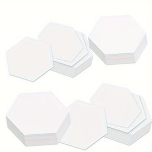 TEMU 300개 육각형 페이퍼 피싱 템플릿 - 1인치 정밀 가이드, 퀼팅, 패치워크, DIY 공예용 - 재봉 프로젝트, 퀼터 및 초보자/전문가용 육각형 피싱 템플릿