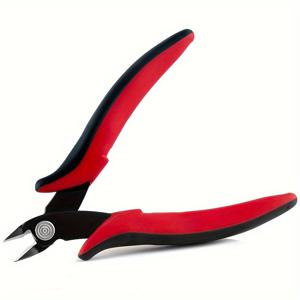 TEMU HOBBYWORKER 대각선 플러시 커터, 절단 플라이어, 1.3mm 구리 와이어 절단용 커터, 유연한 와이어