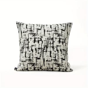 TEMU 1개 현대적인 흑백 기하학 패턴 쿠션 커버 - 현대적인 미학, 보이지 않는 지퍼 클로저, 폴리에스터 .0% - 거실 소파, 침실, 호텔, 자동차 장식 및 휴일 액센트 (할로윈, 크리스마스)용 이상적인 장식용 쿠션