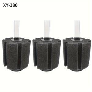 TEMU 3개 세트 수족관 바이오 스펀지 필터 번식용 베타 새우 나노 어항, 기계적 및 생물학적 여과를 위한 4가지 크기의 필터 제공, 3~60갤런 어항용 슈퍼 생화학 스펀지 필터, 튜브와 공기 펌프는 포함되지 않음