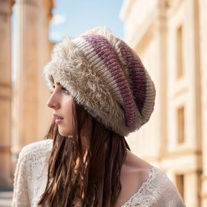 TEMU 여성용 가을 겨울 패션 아웃도어 캐주얼 플러시 두꺼운 귀 보호 풀오버 모자