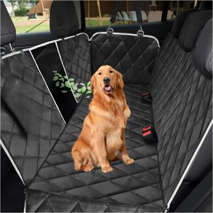 TEMU 반려견 전용 풀커버 보호, 내마모성 및 스크래치 방지, 여러 차종과 호환. 통기성과 반려견의 움직임을 선명하게 확인할 수 있는 메쉬 센터 디자인. 간편한 설치, 여행용으로 완벽한 카시트 보호매트.