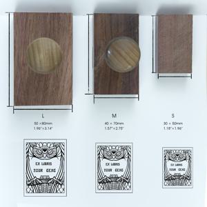 TEMU 나만의 디자인으로 제작하는 맞춤형 나무 도장, 다양한 나무 크기로 제공되는 기업 로고 도장, 제품 홍보와 독특한 파티 답례품 제작에 편리함 제공