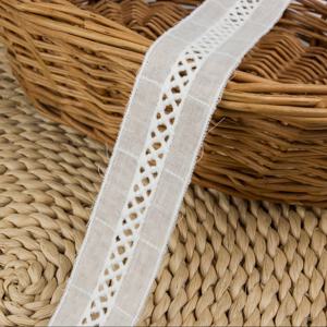 TEMU 레이스 트림 1개, 길이 5야드, 폭 3cm, 의류 장식에 적합한 코바늘 리본 자카드