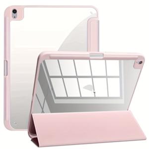 TEMU 아이패드 케이스 - 아이패드 8.7/9.7/10.2/10.9/11/12.9/13 호환, 펜 홀더 포함 - 충격 방지 커버, 접이식 스탠드, 자동 웨이크/슬립, 가벼운 미끄럼 방지 태블릿 케이스, 스크래치 방지 커버